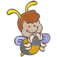 Bee embroidery designs