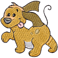 Cute Puppy embroidery designs