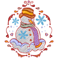 Decorative Winter embroidery designs