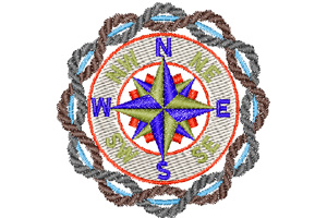compass embroidery designs