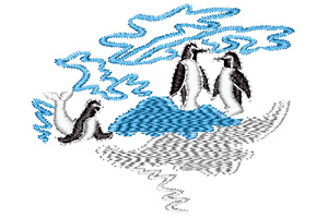 penguin embroidery designs