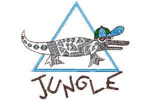 jungle embroidery designs