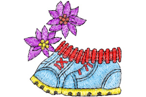 shoe embroidery designs