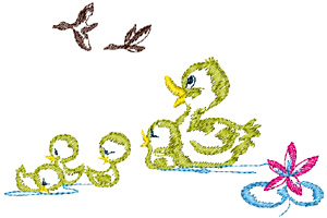 duck embroidery designs