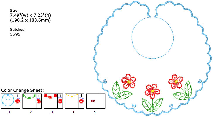 bib embroidery designs