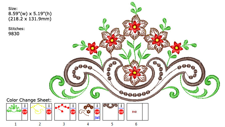 flower embroidery designs