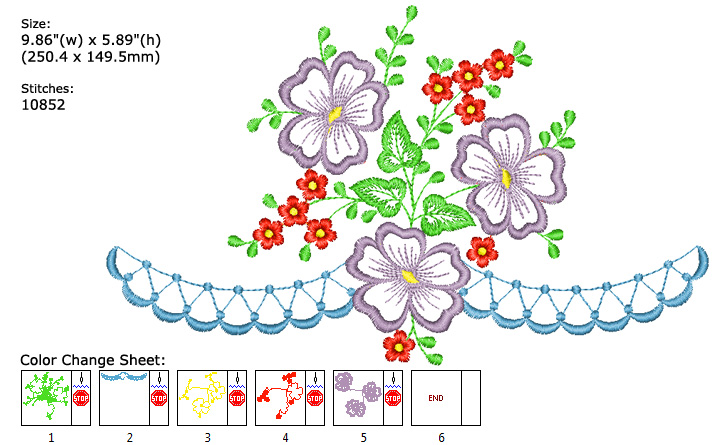 flower embroidery designs