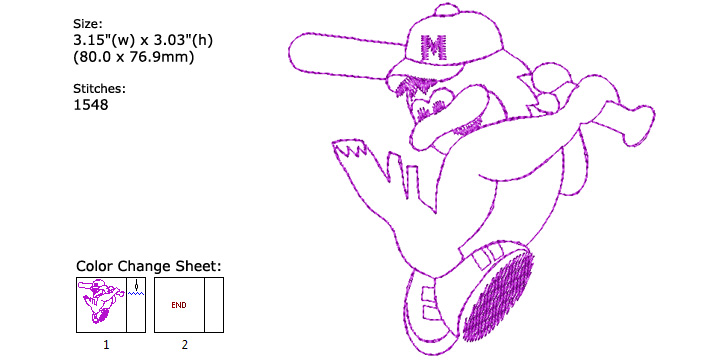 baseball embroidery designs