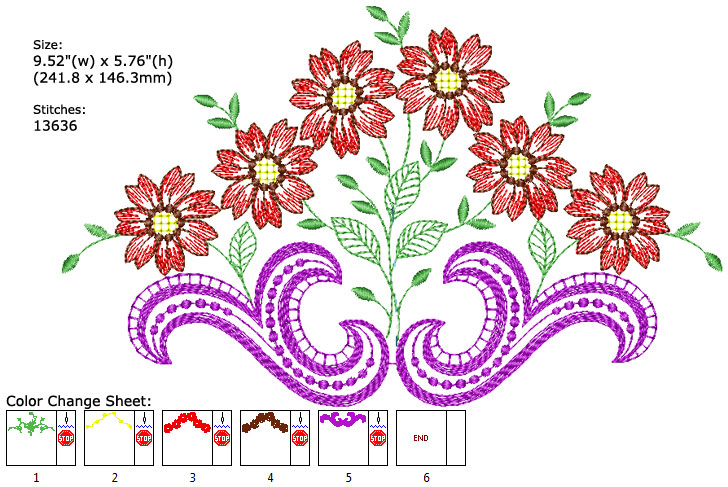 flower embroidery designs