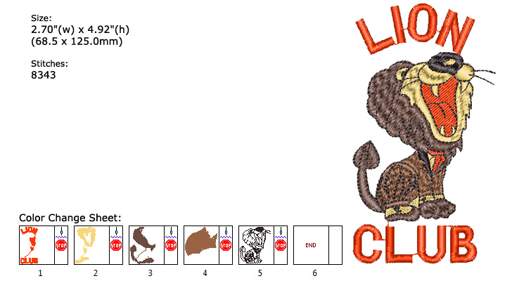 lion embroidery designs