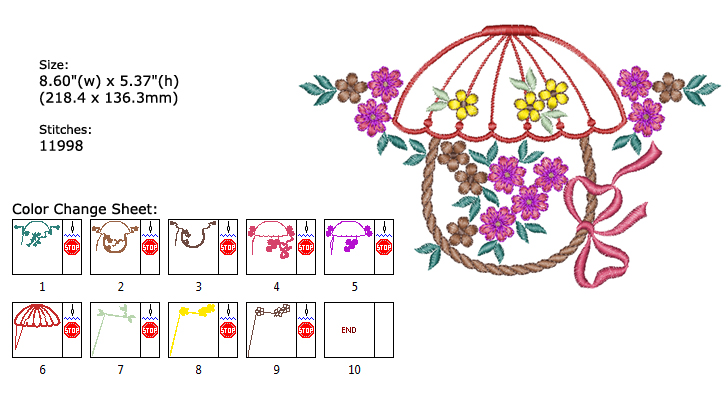 vagetable embroidery designs