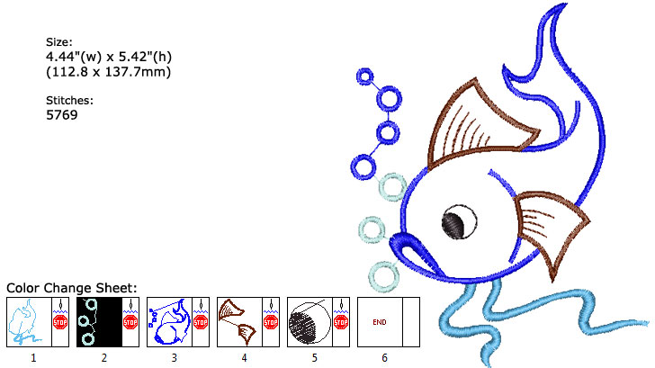 fish embroidery designs