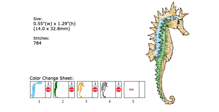 sea embroidery designs