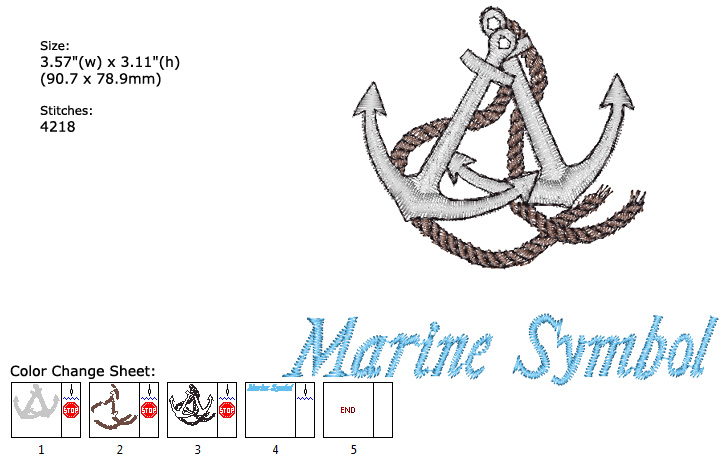 marine embroidery designs
