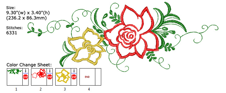 flower embroidery designs