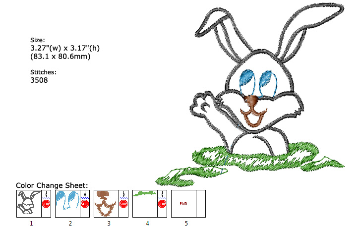 bunny embroidery designs