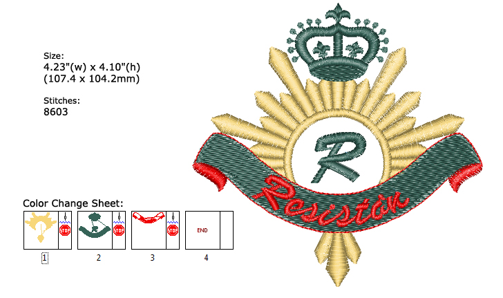 Emblem embroidery designs