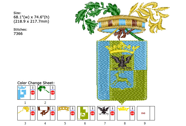 Emblem embroidery designs