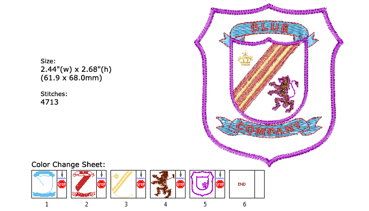 Emblem embroidery designs