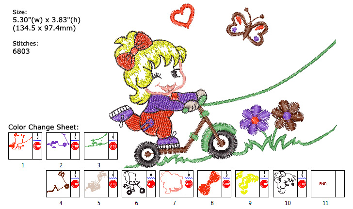 Play Time embroidery designs
