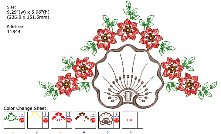 Flower embroidery designs