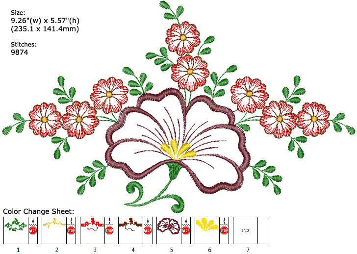 Flower embroidery designs