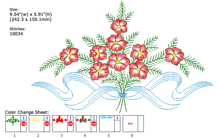 Flower embroidery designs