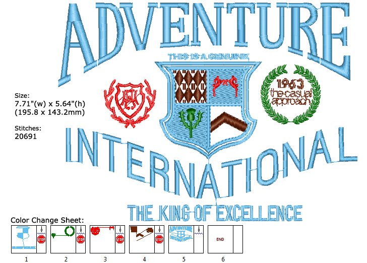 Logo embroidery designs