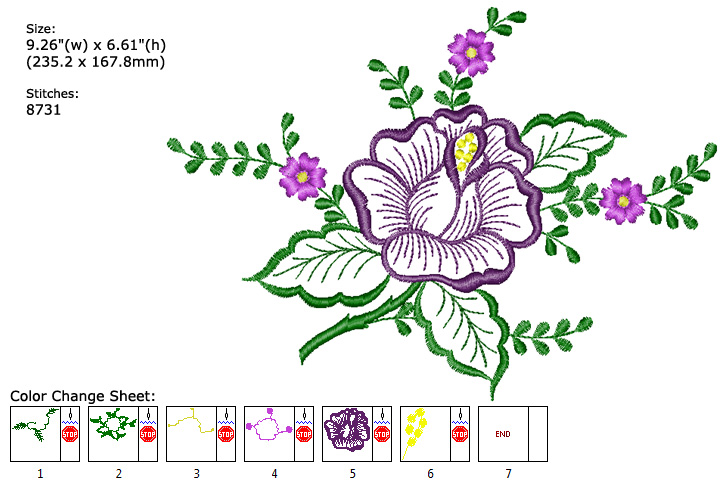 Flower embroidery designs