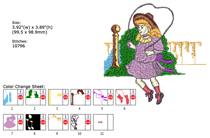 Playing embroidery designs