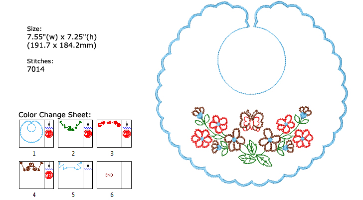 Flowers embroidery designs