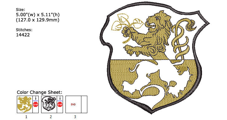 Emblem embroidery designs