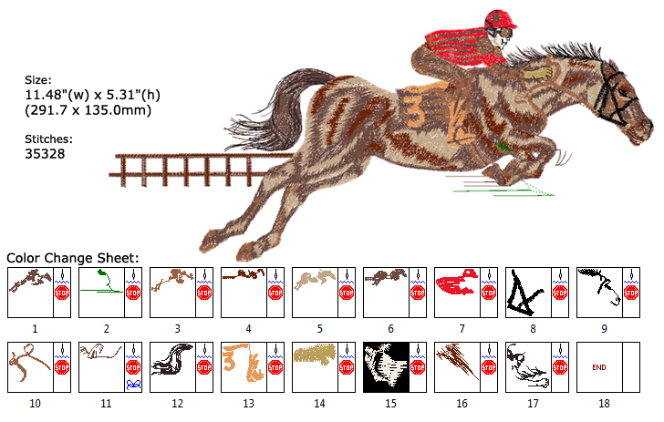 Horsemanship embroidery designs