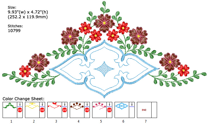 Flower embroidery designs