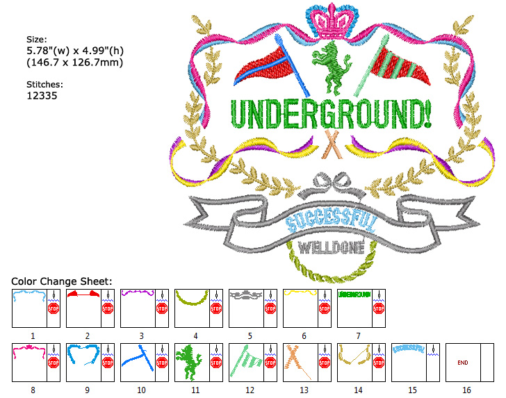 Logo embroidery designs