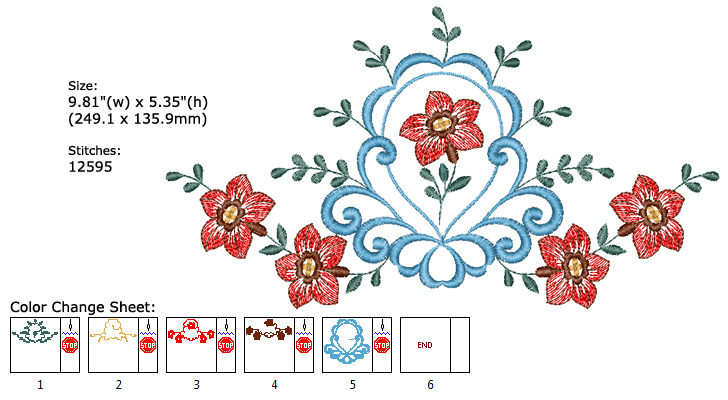 Flower embroidery designs