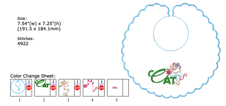 Cat embroidery designs