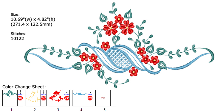 Flower embroidery designs
