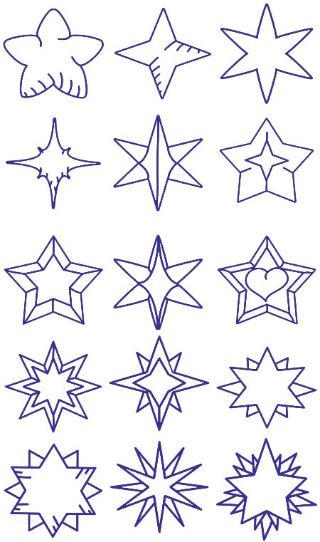 star embroidery designs
