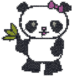 panda embroidery designs