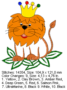 lion embroidery designs