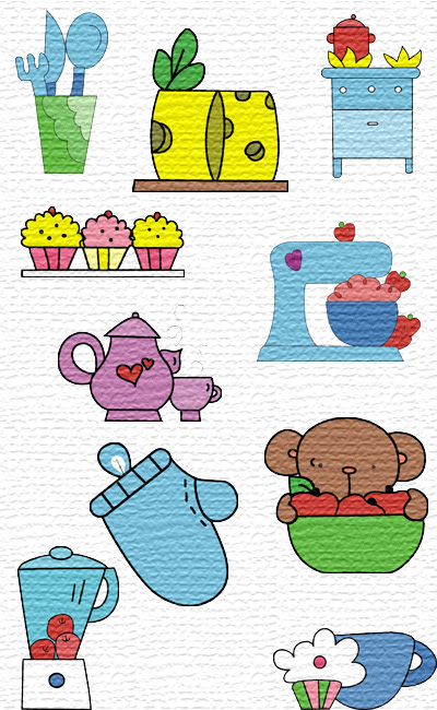 My Kitchen embroidery designs