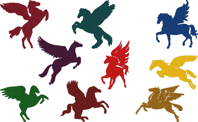 Pegasus embroidery designs