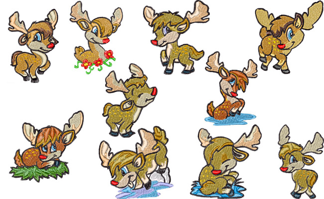 Sweet Deer embroidery designs
