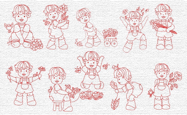 Spring embroidery designs
