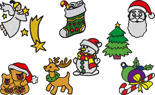 Xmas Time embroidery designs