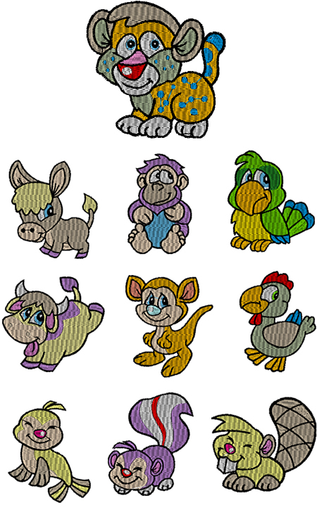 critter embroidery designs