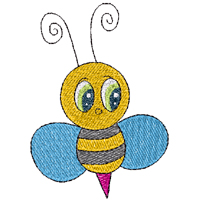 bee embroidery designs