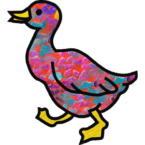 Duck Applique embroidery design