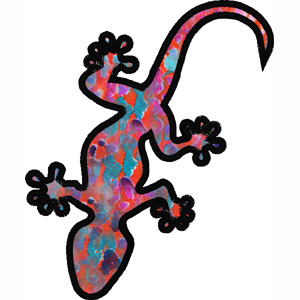 Gecko embroidery design
